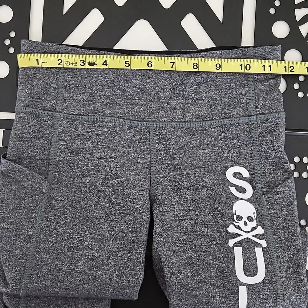 Lululemon‎ x SoulCycle Pace Rival Gray Cropped Leggings | Women's 2